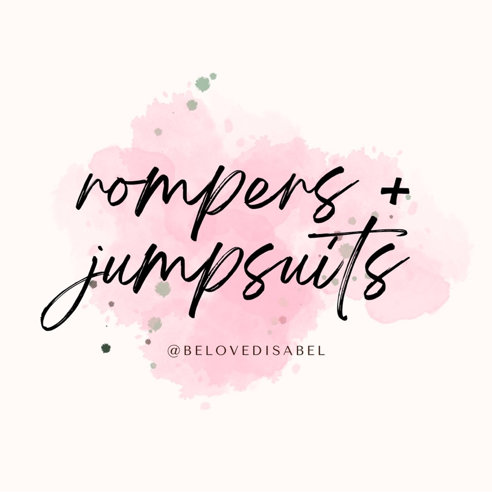 Rompers + jumpsuits below..